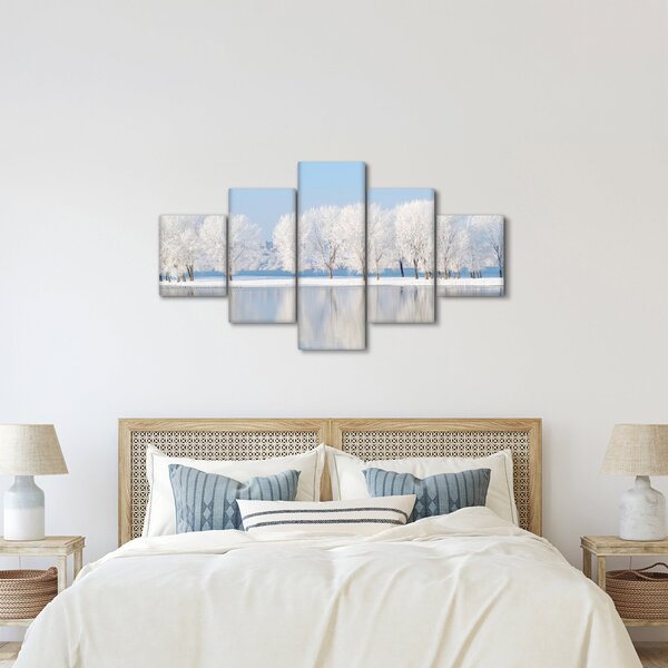 Obraz zimowego krajobrazu (125x70 cm)