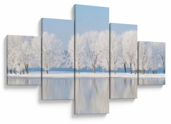 Obraz zimowego krajobrazu (125x70 cm)