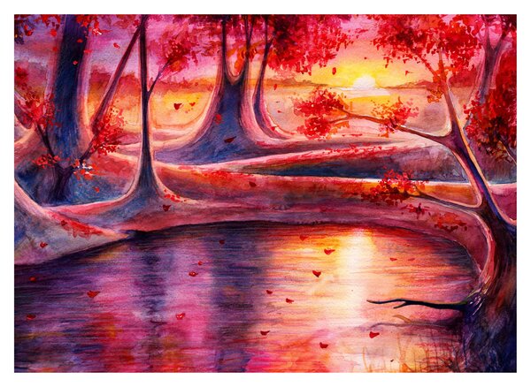 Obraz magicznego lasu (70x50 cm)