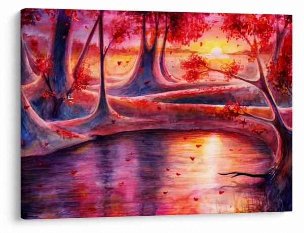 Obraz magicznego lasu (70x50 cm)