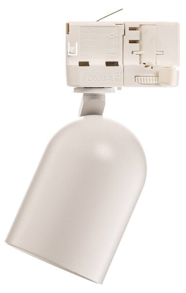Reflektor szynowy Arcchio Brinja, biały, Ø 6,5 cm, 3-stopniowy, GU10 Brinja Arcchio, możliwość ściemniania, biały / opal, przedpokój, aluminium, nowoczesny