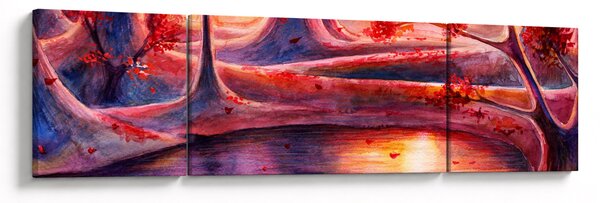 Obraz magicznego lasu (170x50 cm)