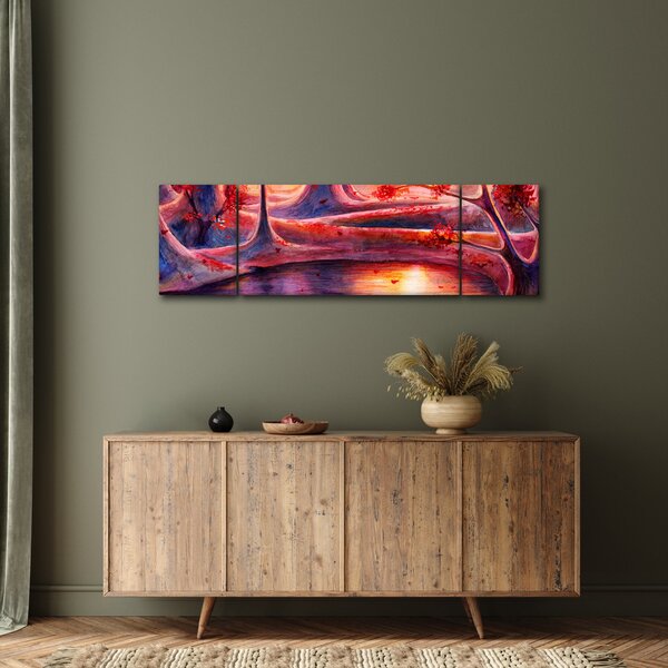 Obraz magicznego lasu (170x50 cm)