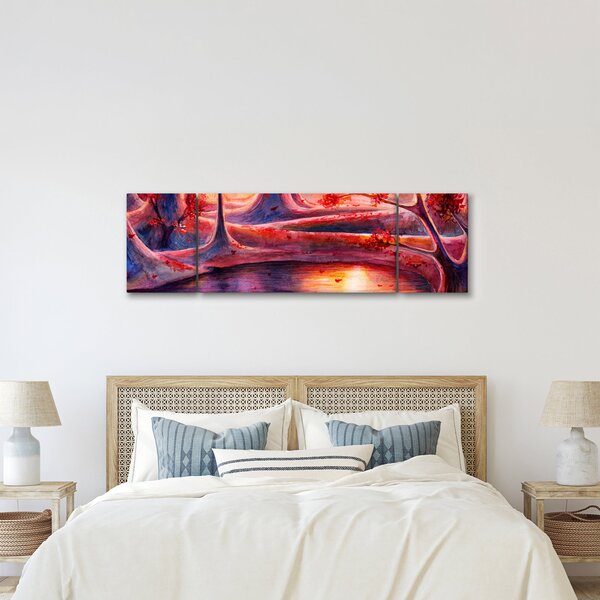 Obraz magicznego lasu (170x50 cm)