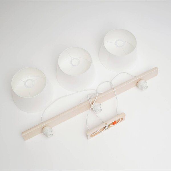 Lampa wisząca Sweden Euluna, możliwość ściemniania, salon / jadalnia, tkanina / materiał / jedwab