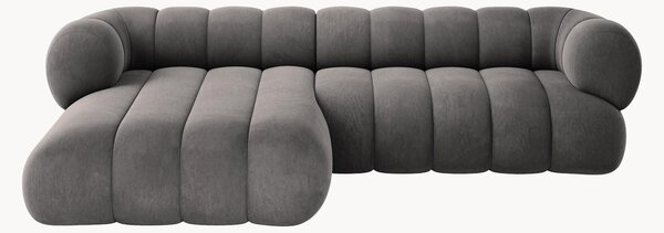 Sofa narożna z aksamitu Koge (5-osobowa)