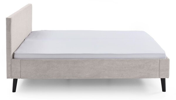 Beżowe tapicerowane łóżko dwuosobowe bez stelaża 180x200 cm Avola – Meise Möbel