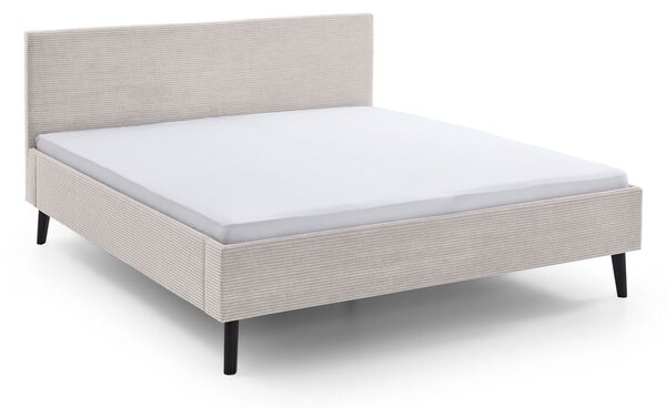 Beżowe tapicerowane łóżko dwuosobowe bez stelaża 180x200 cm Avola – Meise Möbel