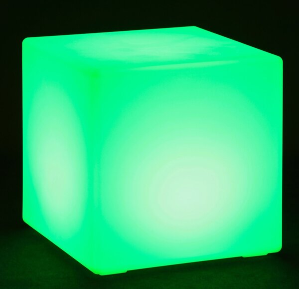 Podświetlany stołek/taboret LED, 60x60x60 cm