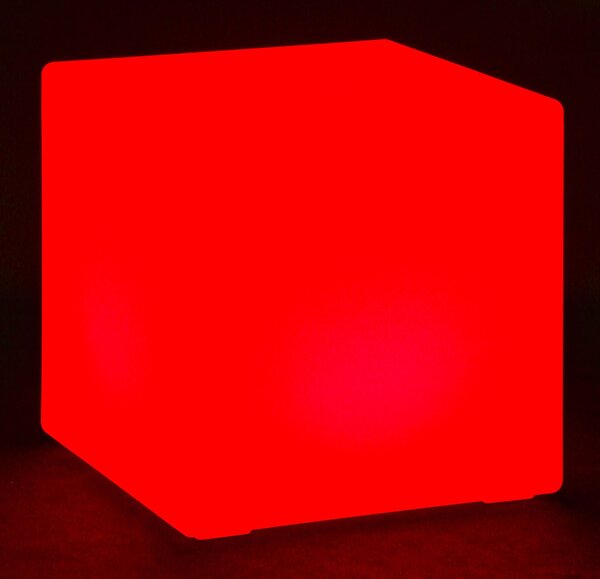 Podświetlany stołek/taboret LED, 60x60x60 cm