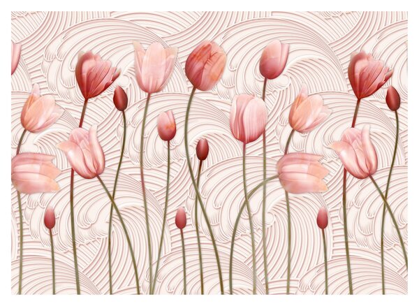 Obraz - Różowe tulipany (70x50 cm)