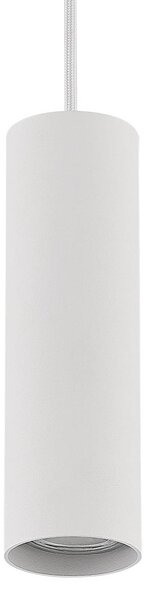 Lampa wisząca Lindby Linaro, 20 cm, biały, 1-fazowy, GU10 Linaro, biały / opal, salon / jadalnia, metal, nowoczesny