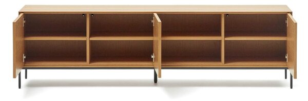 Szafka pod TV w dekorze dębu 195x55 cm Vedrana – Kave Home