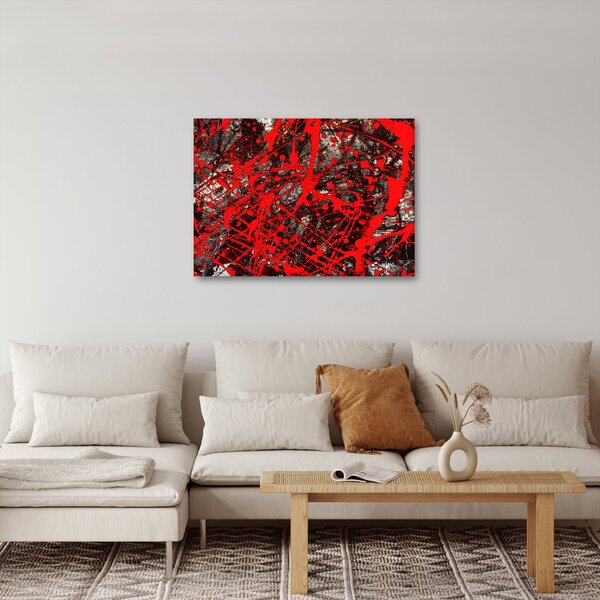 Obraz - Ekspresyjna abstrakcja (70x50 cm)