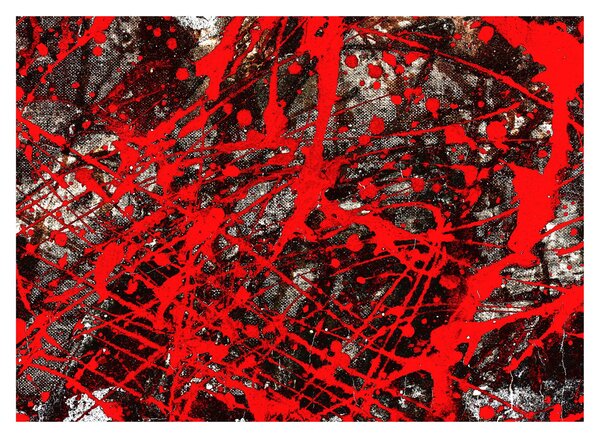 Obraz - Ekspresyjna abstrakcja (70x50 cm)