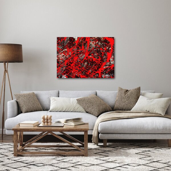 Obraz - Ekspresyjna abstrakcja (70x50 cm)
