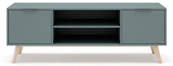 Szarozielona szafka pod TV 140x53x40 cm Pisco – Marckeric