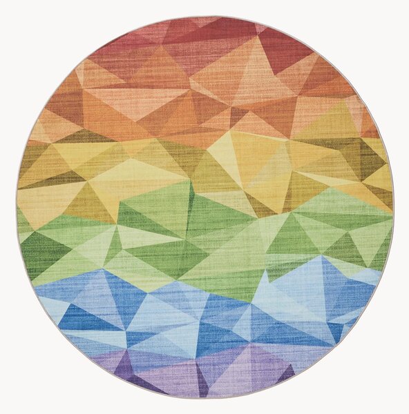 Okrągły dywan z krótkim włosiem Dave, z możliwością prania