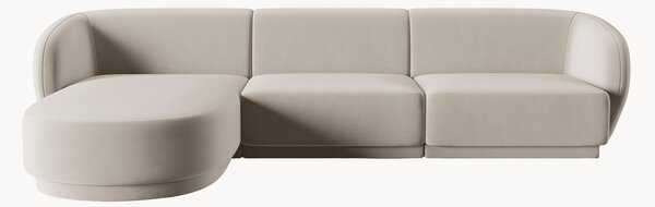 Narożna sofa modułowa z weluru Lionel (4-osobowa)