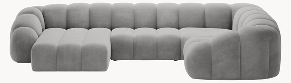 Sofa panoramiczna z weluru Lyna (6-osobowa)