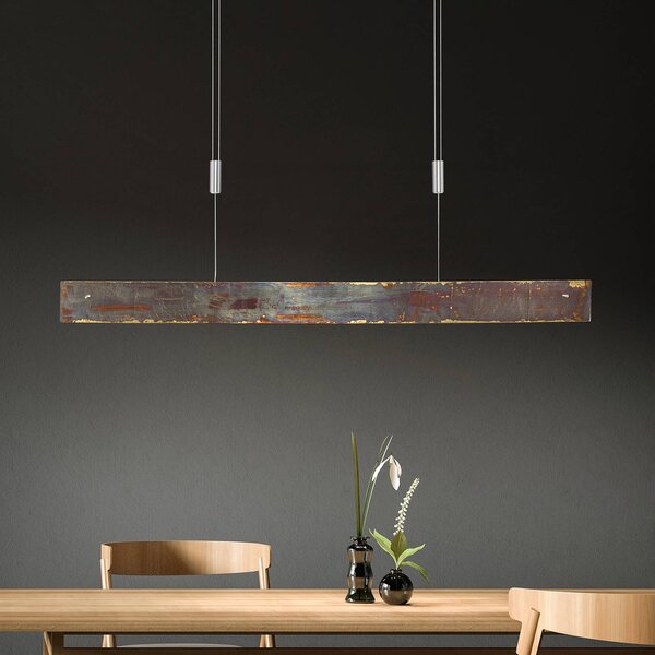 Lampa wisząca Malu Quitani, możliwość ściemniania, mosiężny / złoty, salon / jadalnia, aluminium, nowoczesny