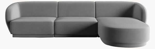 Narożna sofa modułowa z weluru Lionel (4-osobowa)