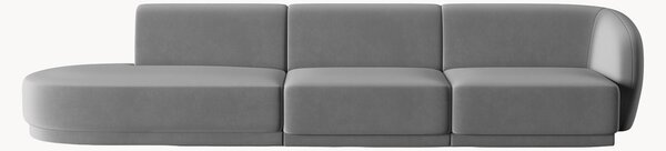 Sofa modułowa z weluru Lionel (4-osobowa), S 311 cm