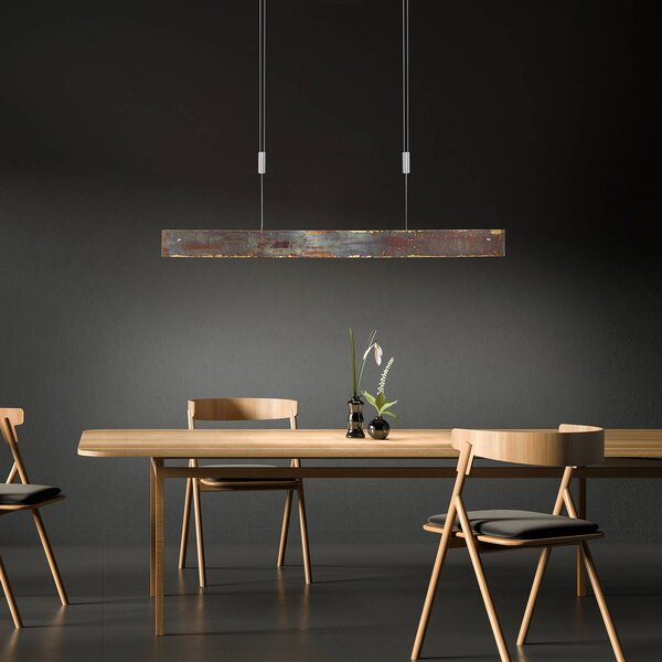Lampa wisząca Malu Quitani, możliwość ściemniania, mosiężny / złoty, salon / jadalnia, aluminium, nowoczesny