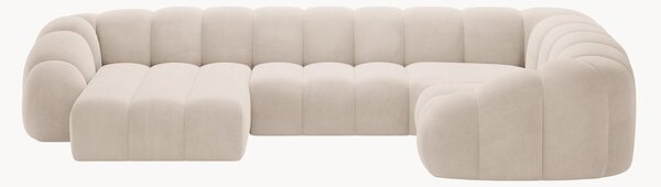 Sofa panoramiczna z weluru Lyna (6-osobowa)