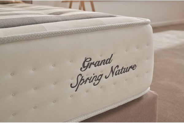 Średnio twardy sprężynowy materac termoregulacyjny 80x200 cm Grand Spring Nature – Moonia