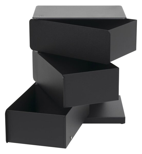 Czarna metalowa komoda 37x45x26 cm Joey – Spinder Design