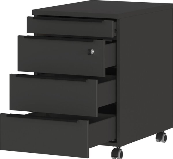 Antracytowa szafka z zamkiem 42x63 cm Mailand – Germania