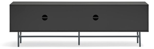 Czarno-antracytowa szafka pod TV 180x56 cm Nube – Teulat