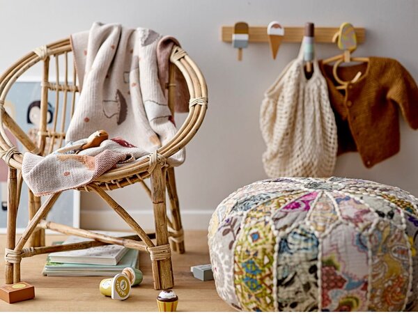 Rattanowy wieszak dziecięcy Aranya – Bloomingville Mini