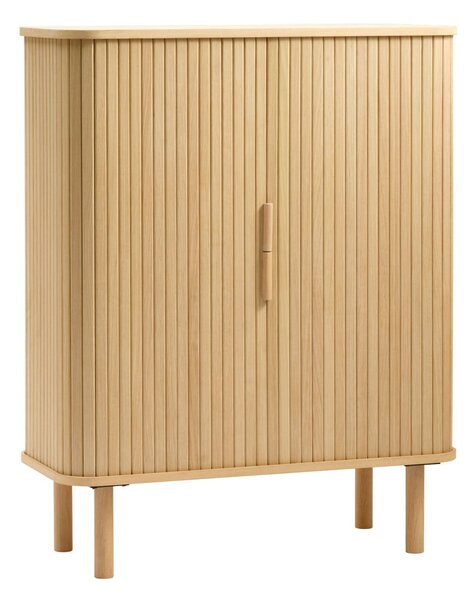 Szafka w dekorze dębu z drzwiami przesuwnymi 113x90 cm Cavo – Unique Furniture