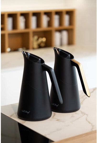 Czarny termos 1 l Soho – Vialli Design