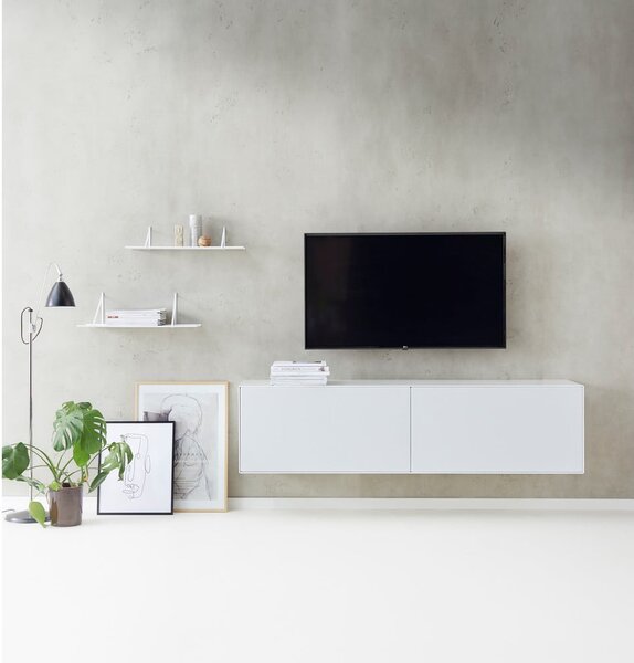 Biała komoda pod TV Edge by Hammel