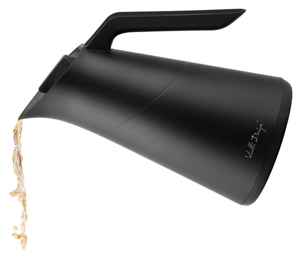 Czarny termos 1 l Soho – Vialli Design