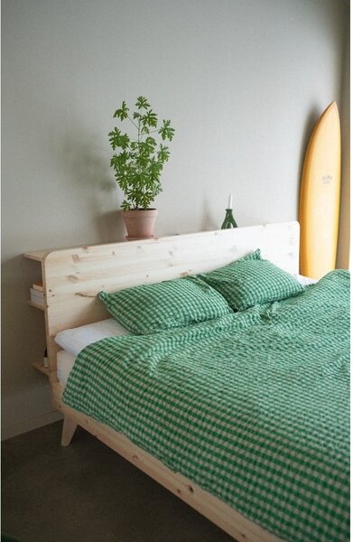 Łóżko dwuosobowe z drewna sosnowego ze stelażem 160x200 cm Retreat – Karup Design