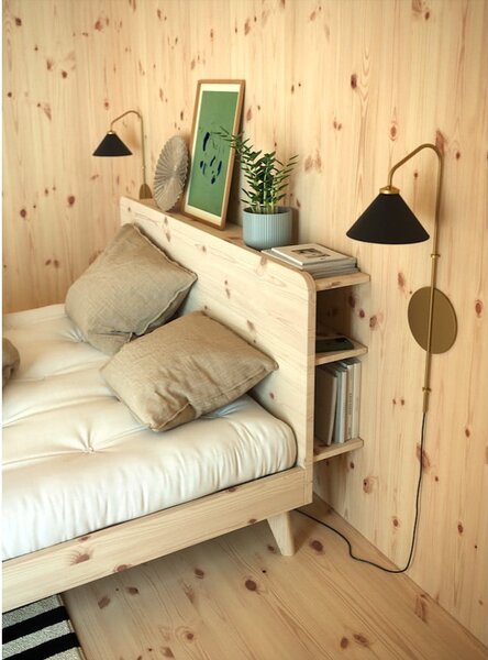 Łóżko dwuosobowe z drewna sosnowego ze stelażem 160x200 cm Retreat – Karup Design