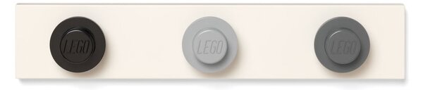 Wieszak ścienny w kolorze czarnym, szarym i ciemnoszarym LEGO®, 35x6,8 cm