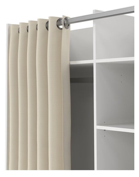 Biało-beżowa szafa 100x160 cm Kit – Tvilum