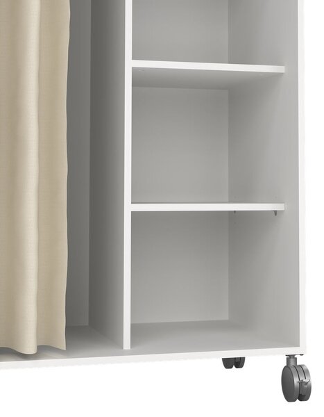 Biało-beżowa szafa 100x160 cm Kit – Tvilum