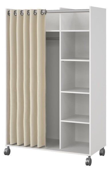 Biało-beżowa szafa 100x160 cm Kit – Tvilum