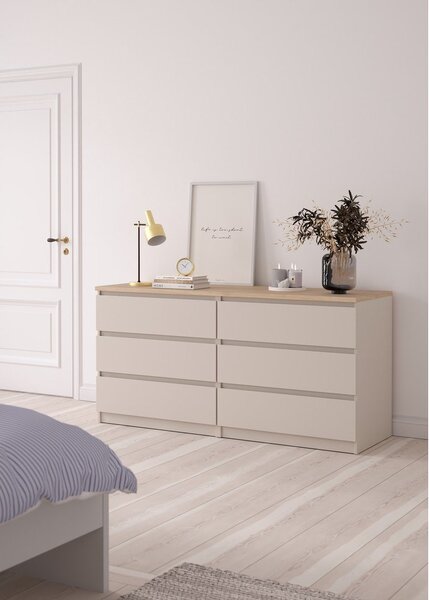 Kremowa komoda 154x76x50 cm Naia – Tvilum