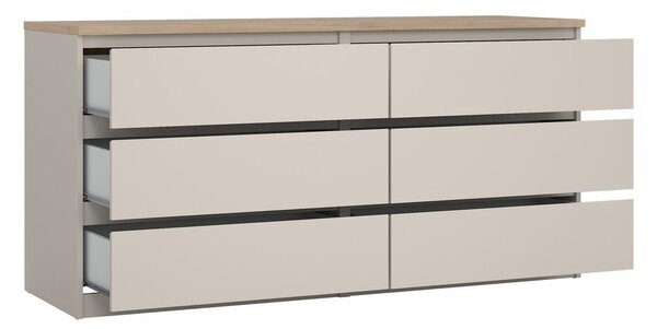 Kremowa komoda 154x76x50 cm Naia – Tvilum
