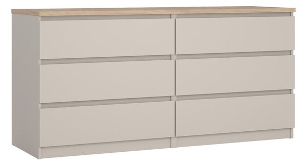 Kremowa komoda 154x76x50 cm Naia – Tvilum