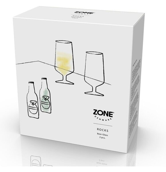 Szklanki do piwa zestaw 2 szt. 300 ml Rocks – Zone
