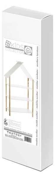 Biały regał dziecięcy 79x131 cm – Casa Selección