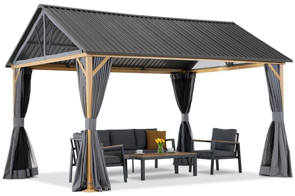 Aluminiowa altana ogrodowa Teramo Premium 3x4 Garden Point